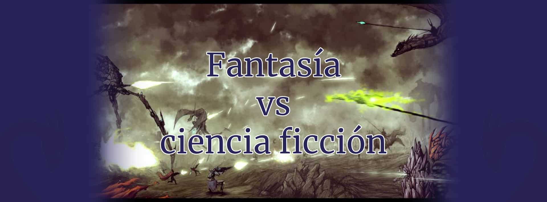 Portada fantasía vs ciencia ficción